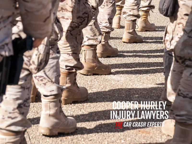 military members standing in formation