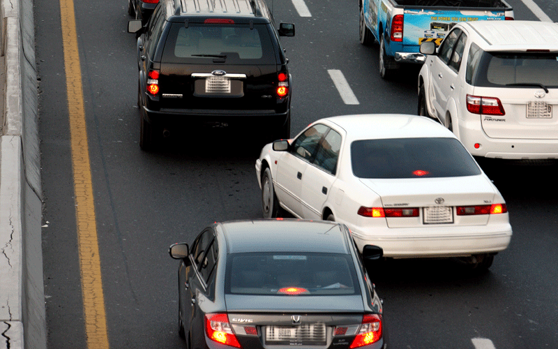 lane change in traffic