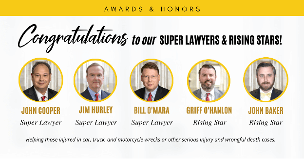 Super Lawyers & Rising Stars at Cooper Hurley firm