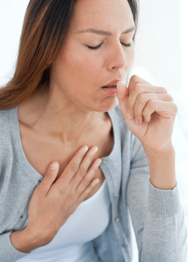 woman with cough