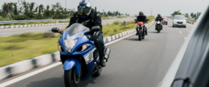 motorcyclists on highway