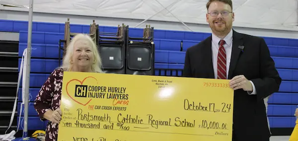 Pourthsmouth Catholic Regional school receives money from Copper Hurley community involvement initiative
