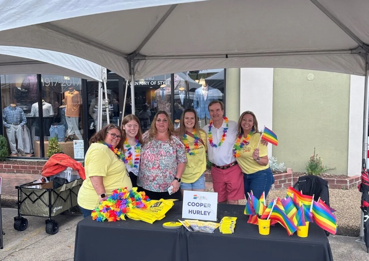 Cooper Hurley charity outreach team