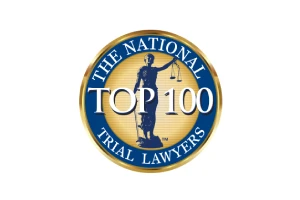 top 100 trial lawyers badge