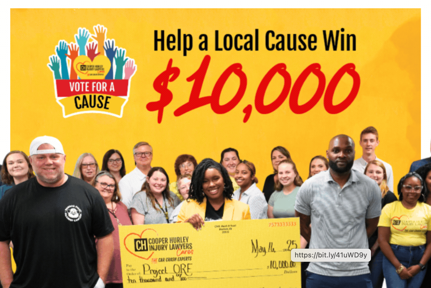 vote for a cause graphic