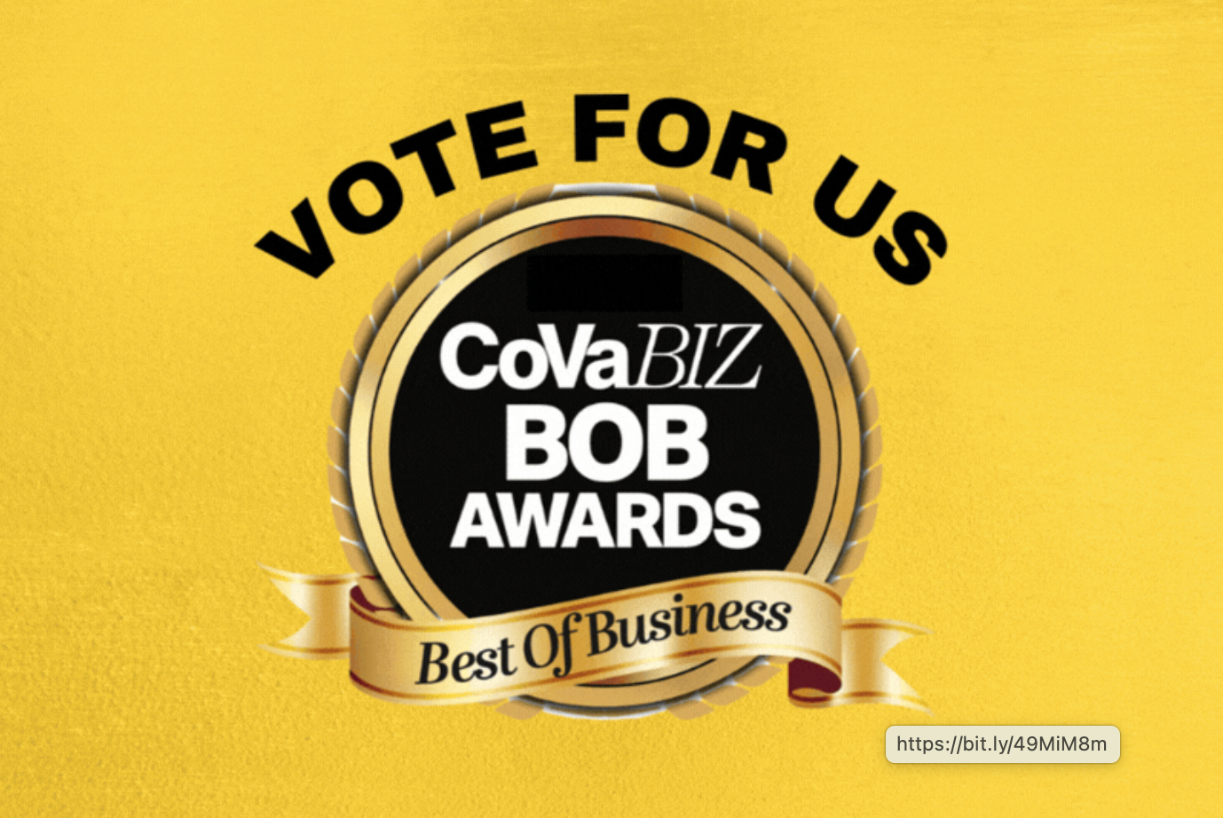 covabiz BOB award graphic